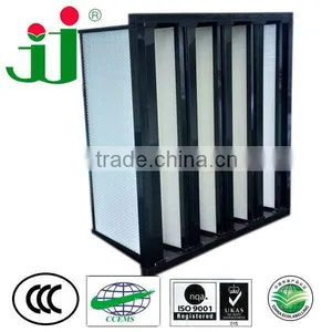 High Capacity Compact Mini Pleat V-bank Gas Turbine Filter HEPA V-bank Filter thumbnail-1