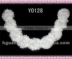 Fashion Chiffon Fabric Flower Collar Trimming as Garment Accessories thumbnail-1