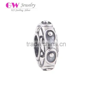 Sterling 925 Silver Charms Spacer Beads Trade Wholesale Bulk Buy Fashion Jewelry thumbnail-1