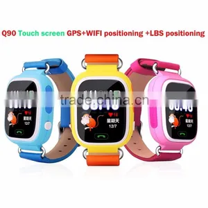 1.22 Inch Color Display Baby Smart Watch Q90 Q100 Anti-lost WIFI SOS Wrist Watch Gps Tracking Device for Kids With Touch Screen thumbnail-1