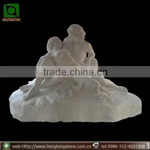 Life Size White Marble Man and Woman Garden Statue thumbnail-1
