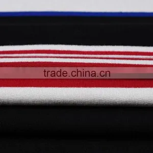 High Quality Yarn Dyed Stripe Rayon Spandex Knitted French Terry Fabric thumbnail-2