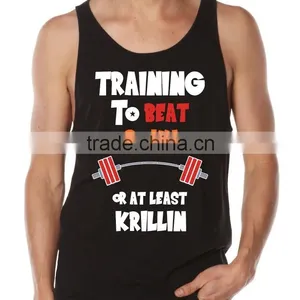 Excellent Quality Printed Gym Singlet thumbnail-1