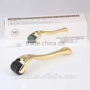 Stainless Steel Dermaroller 540 With Gold/silver Handle thumbnail-2