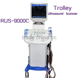 Carejoy Trolley Mobile Type Ultrasound Machine/Scanner RUS-9000C With Convex Micro-convex Linear Rectal Transvaginal Probe thumbnail-1