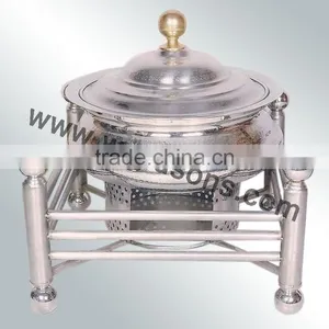 New Brass Plated Chafing Dish | Handmade Centerpiece Chafing Dish | Stainless Steel Chafing Dish thumbnail-4