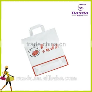 HDPE Plastic Soft Loop Handle Bags With Printing thumbnail-1