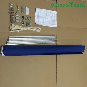 Outdoor 6x2Feet Door Canopy Decorator Blue Manual Window Awning thumbnail-4