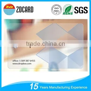 High Quality Customized Printable Transparent PVC Card thumbnail-2