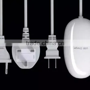 High Quality Mouse Shape 3 Ports Usb Charger Socket With UK,US ,AU Standard Plugs thumbnail-5