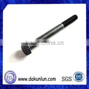 Black Carbon Steel Outer Hex Half-thread Screw Bolt thumbnail-2