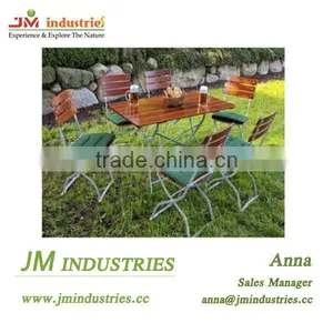 Outdoor Furniture Wooden Garden Furniture Bistro Table Set thumbnail-1
