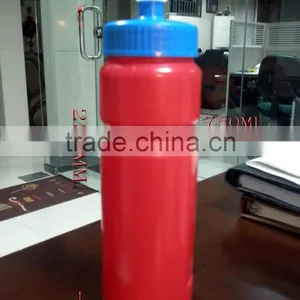OEM Blow Molding Plastic Bicycle Kettle PE Water Bottle thumbnail-1