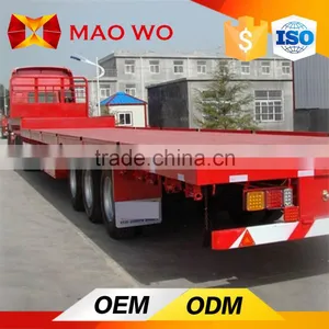 China Low Price 50 Ton 40ft Flatbed Semi Trailer thumbnail-6