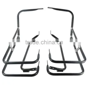 Rail Saddlebag Guard + Bag Holder For Touring FLHT FLHR FLHTCUSE/2/3 FLTR thumbnail-1