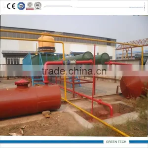 Rubber to Oil Recycling Small Pyrolysis Plant 4-6 Ton thumbnail-1