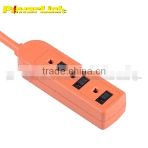 H80180 ETL Power Cables/Outdoor Power Cords/extension Cord/ 3 Outlet Female Plug/Sliding Cover thumbnail-1