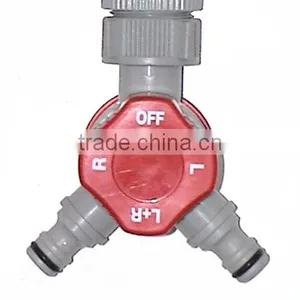 2-Way Garden Hose Connectors Snap With Dial Switch thumbnail-4