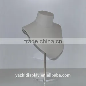 High Quality Farbic Necklace Jewelry Display Bust Holder Mannequins on Sale thumbnail-3