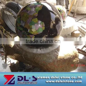 Black Granite Fountain Ball thumbnail-1