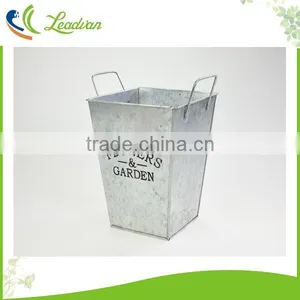 Flowers and Garden Large Metal Tall Square Flower Planters thumbnail-3
