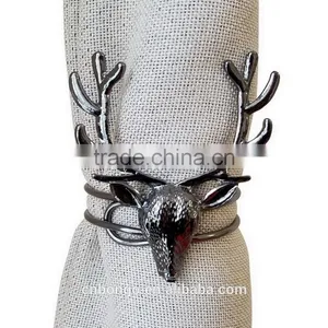 Black Stag Head Curtain Tie up Curtain Band Curtain Belt thumbnail-1