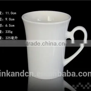 300ml Porcelain Promotion Mug With Handle White Drinking Mug With Handle thumbnail-5