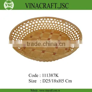Vietnam Handmade Bamboo Basket for Sale thumbnail-1