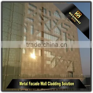 Decorative Hollow Powder Coated Exterior Modern Building Aluminium Facade thumbnail-6
