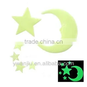Supply Romantic Houseful Luminous Stickers / Bedroom Wall Sticker / Ceiling Plaster --stars and Moon thumbnail-1