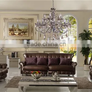 2015 Home Living Room Furniture Leather Sofa thumbnail-1
