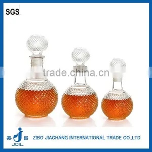 Glass Wine Vodka Bottles With Cork TY40 thumbnail-1