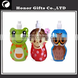 Promotional BPA Free Logo Custom Foldable Water Bottle thumbnail-3