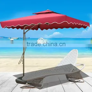 Wholesale Outdoor Sunshade Umbrella Outdoor Patio Umbrella Double Square Wrench Security Guard Umbrella thumbnail-1