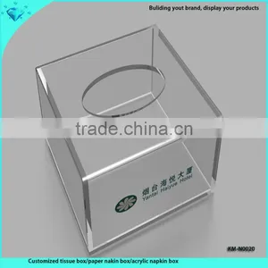 Hot Wholesale Clear Acrylic Tissue Holder With Base thumbnail-6