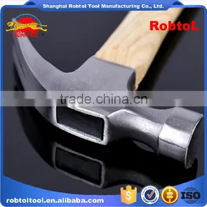 16oz Claw Hammer Wood Handle Shaft Fibreglass Magnetic Steel Head Curved Nail Removal thumbnail-3