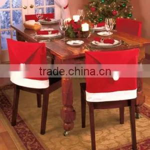 2016 New Product Cheap Christmas Santa Clause Red Hat Chair Back Cover Dinner Table Party Decor Gift thumbnail-1
