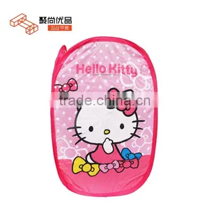 L00089 2017 Good Quality Collapsible Pop up Laundry Basket/Foldable Hollow Net Mesh Clothes Laundry Basket thumbnail-1