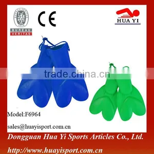 Short Flippers Unisex PVC Diving Swimming Fins thumbnail-1