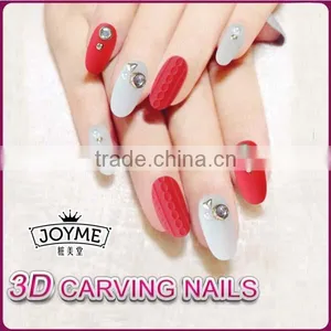 Best Selling Free False Nails Thress Colors With Metal Beauty Fake Nail Tip thumbnail-4