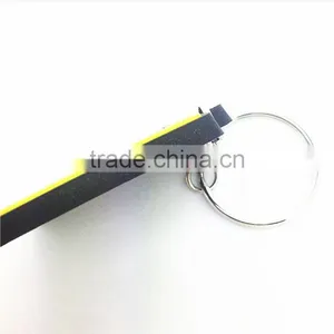 Factory Supply Square Shape Custome Silicone Rubber Keychains thumbnail-6