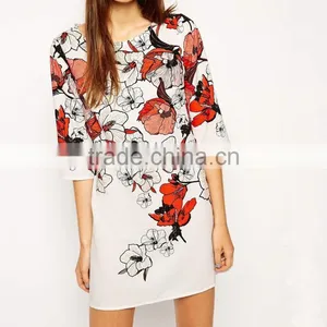 New Elegant Fashion Lady Prom Party Dress Quality Factory Wholesale Handmade Flower Evening Dress thumbnail-1
