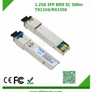1.25Gb/s 500m SC BiDi SFP Ericsson Compatible Transceiver Single SC, +3.3V, 1310nm Tx/1550nm Rx, Multi-mode, DDM thumbnail-1
