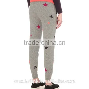 High Quality Ladies Star Print Designs Sport Cashmere Trousers thumbnail-3
