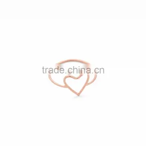 Latest Rose Gold Plated Heart Ring thumbnail-1