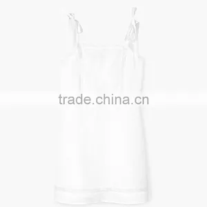 2017 Hot Style Women off Shoulder Sexy Short Square Neckline Bow Linen Dress thumbnail-6