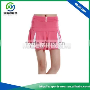 92% Polyester 8% Spandex Elastic Waistband Contrast Color Sports Skirt/golf Skirt thumbnail-3