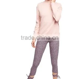 Wholesale Women Workout Sports Leggings Tie up Strappy Tights Pants Yoga Leggings thumbnail-4