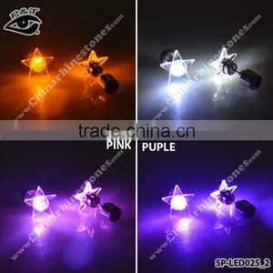 Fashion LED Earring Star Shapes Lights Up Earring Studs thumbnail-3