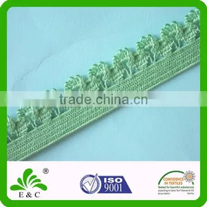 Crochet Knitted Picot Edge Frill Elastic Lace Trims thumbnail-2